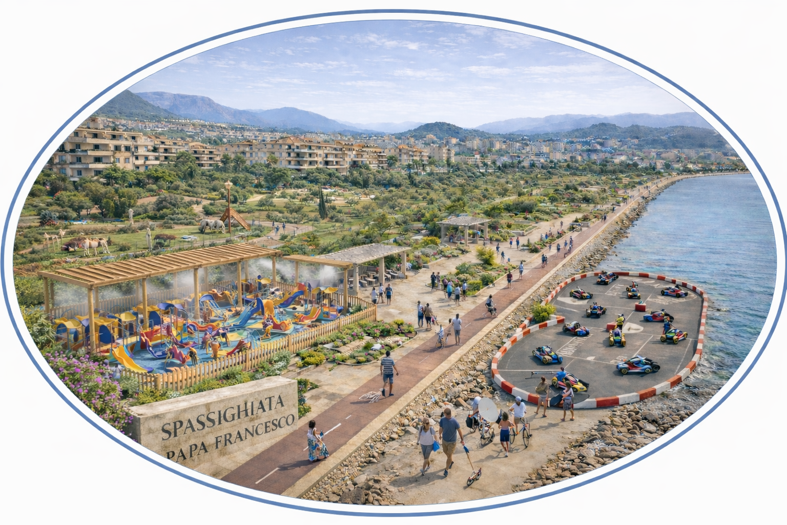 Vision littorale projetée